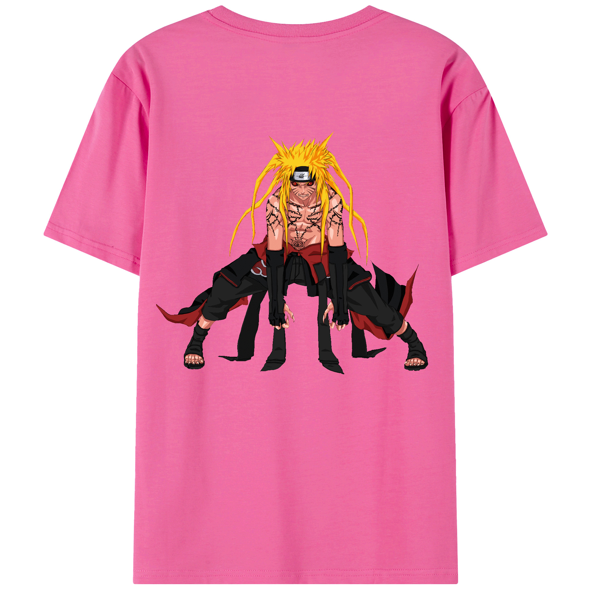 （画像用） NARUTO -ナルト- うずまき ナルト Uzumaki Naruto レディース半袖Tシャツ(バックプリント)